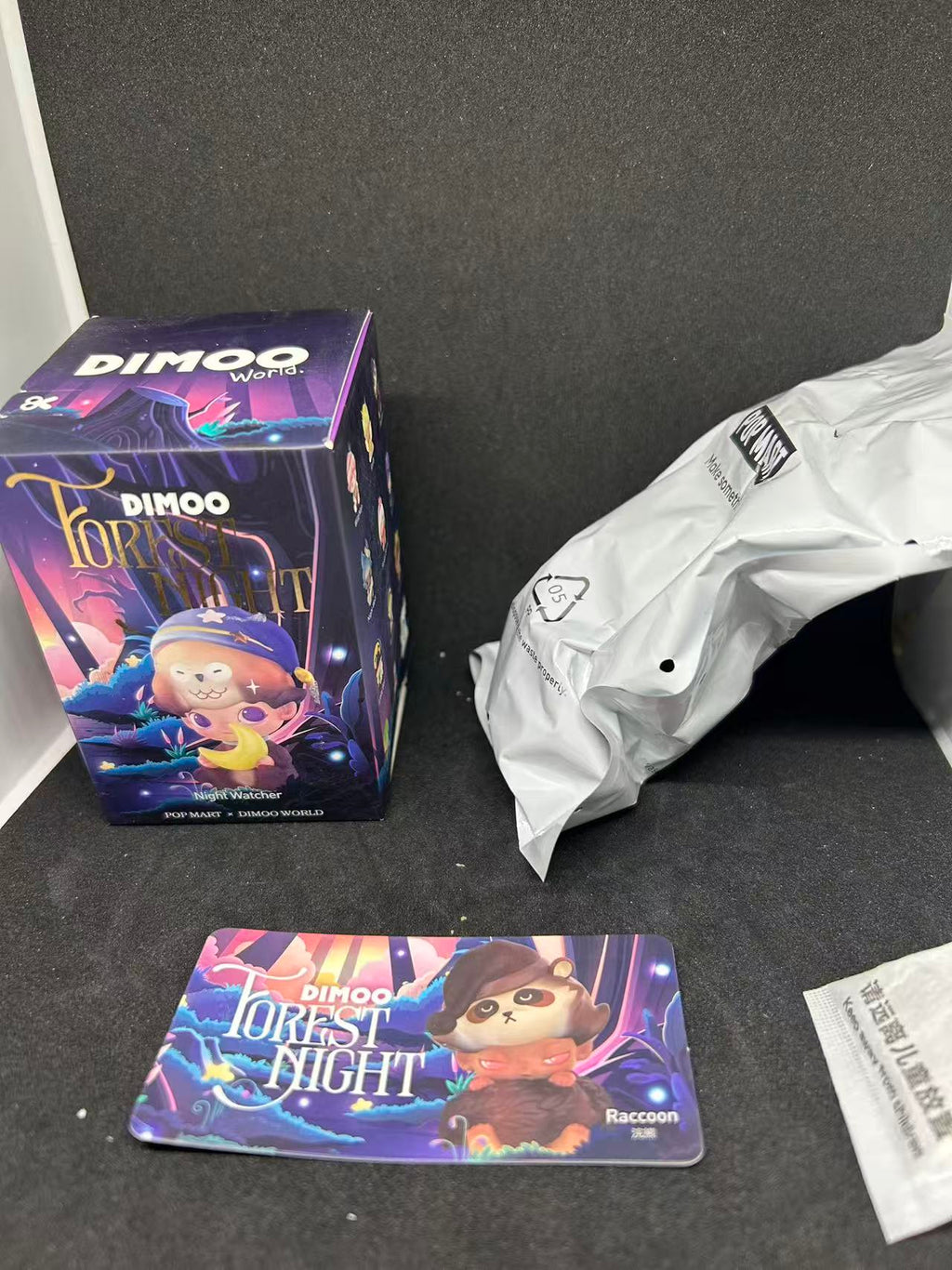 Raccoon - Dimoo Forest Night Series - POP MART