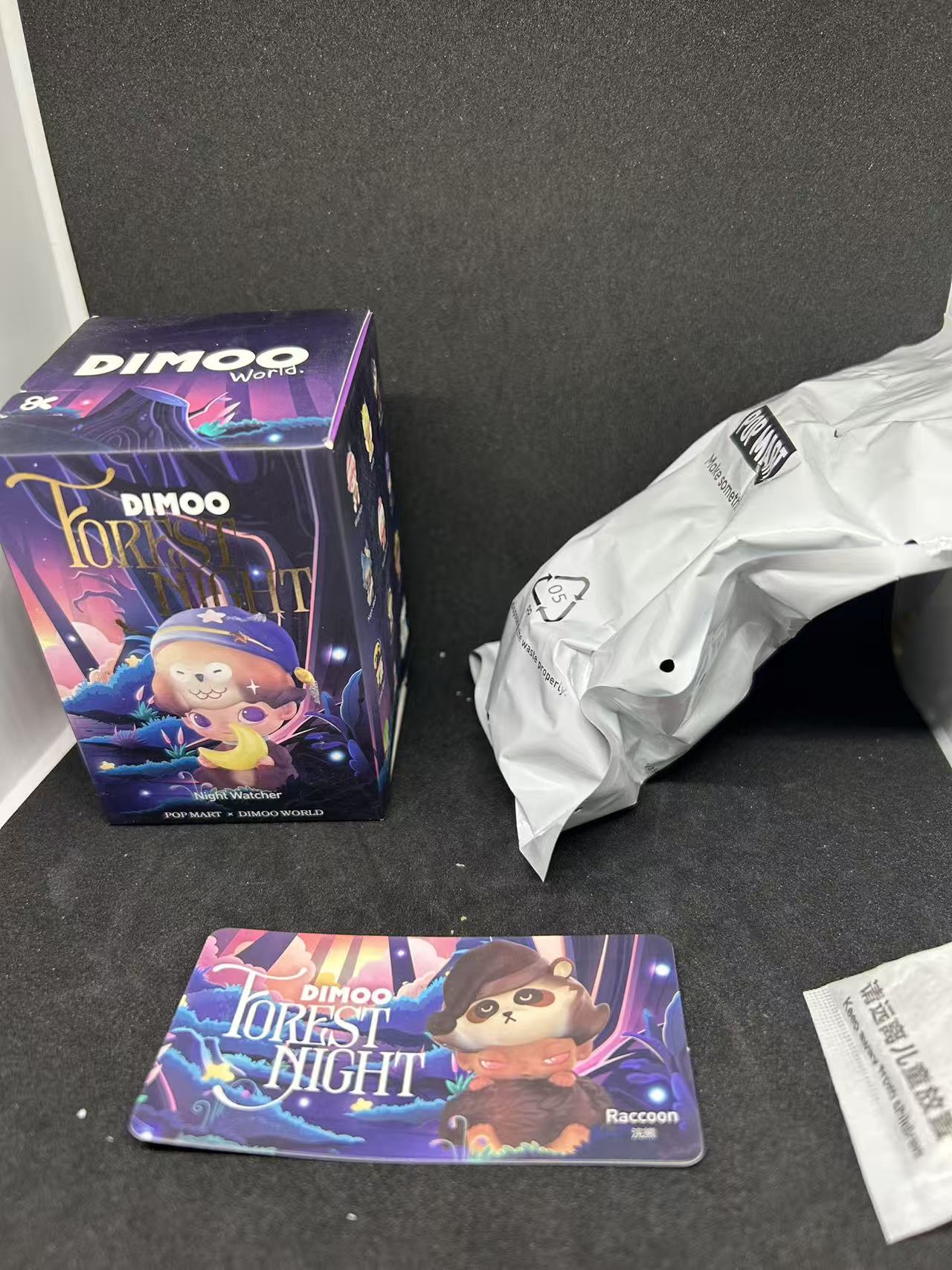 Raccoon - Dimoo Forest Night Series - POP MART