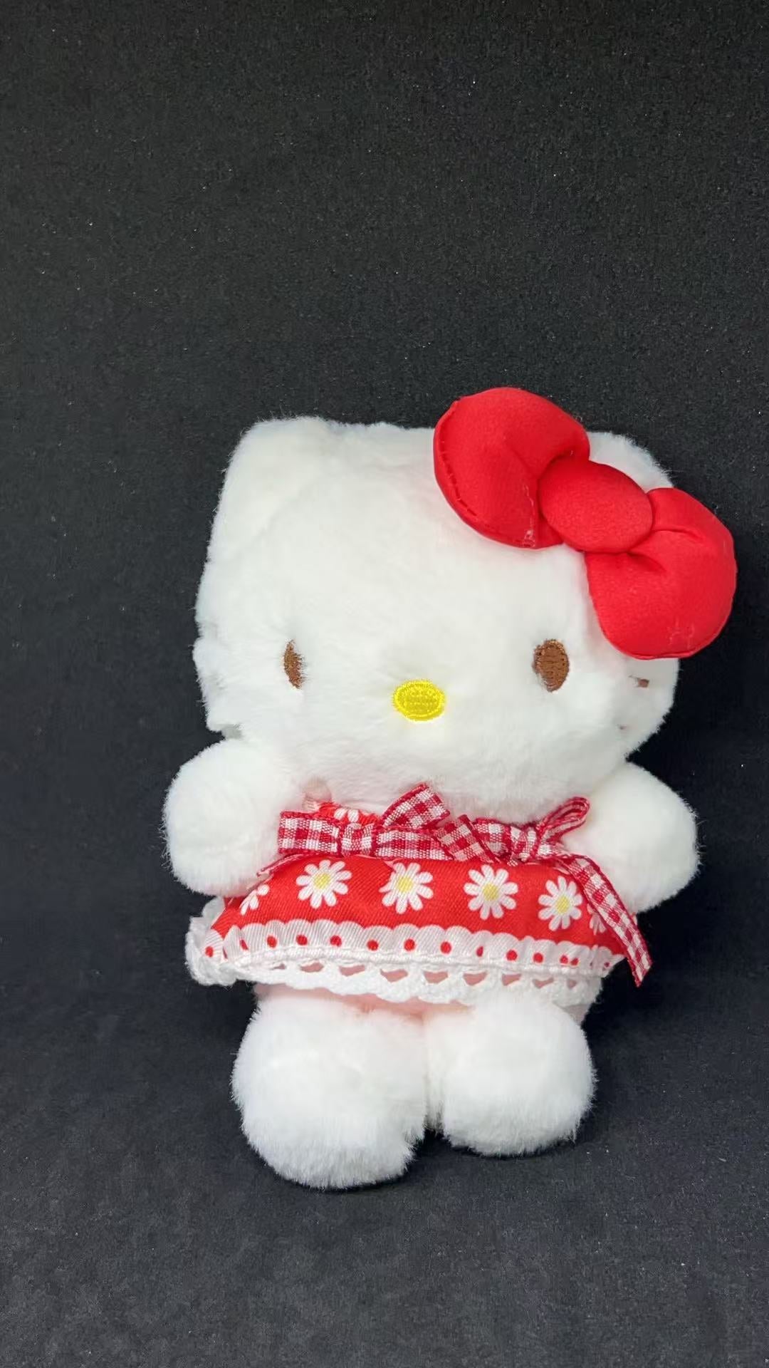 Hello Kitty Red Gingham Strawberry Dress Plush