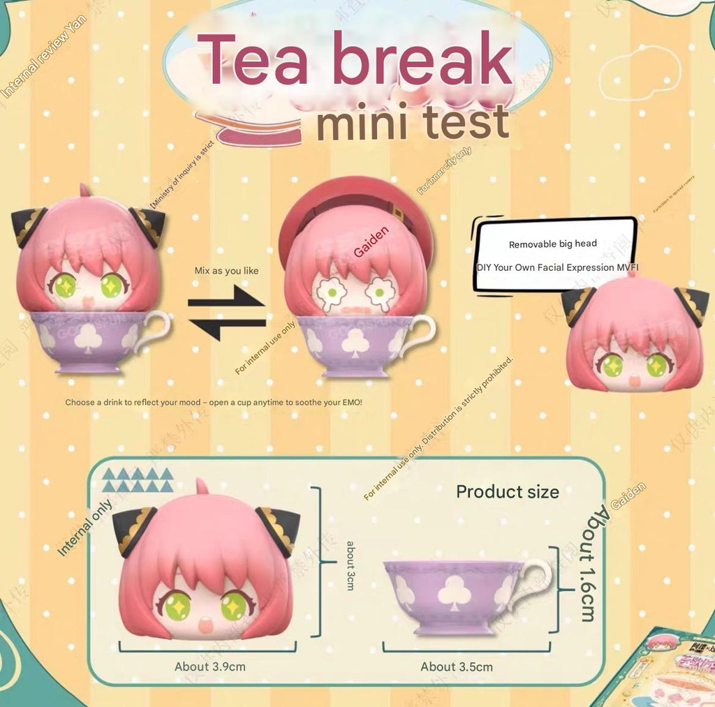 SPY X FAMILY Code: White - Tea Time Mini Bean Series Blind Box