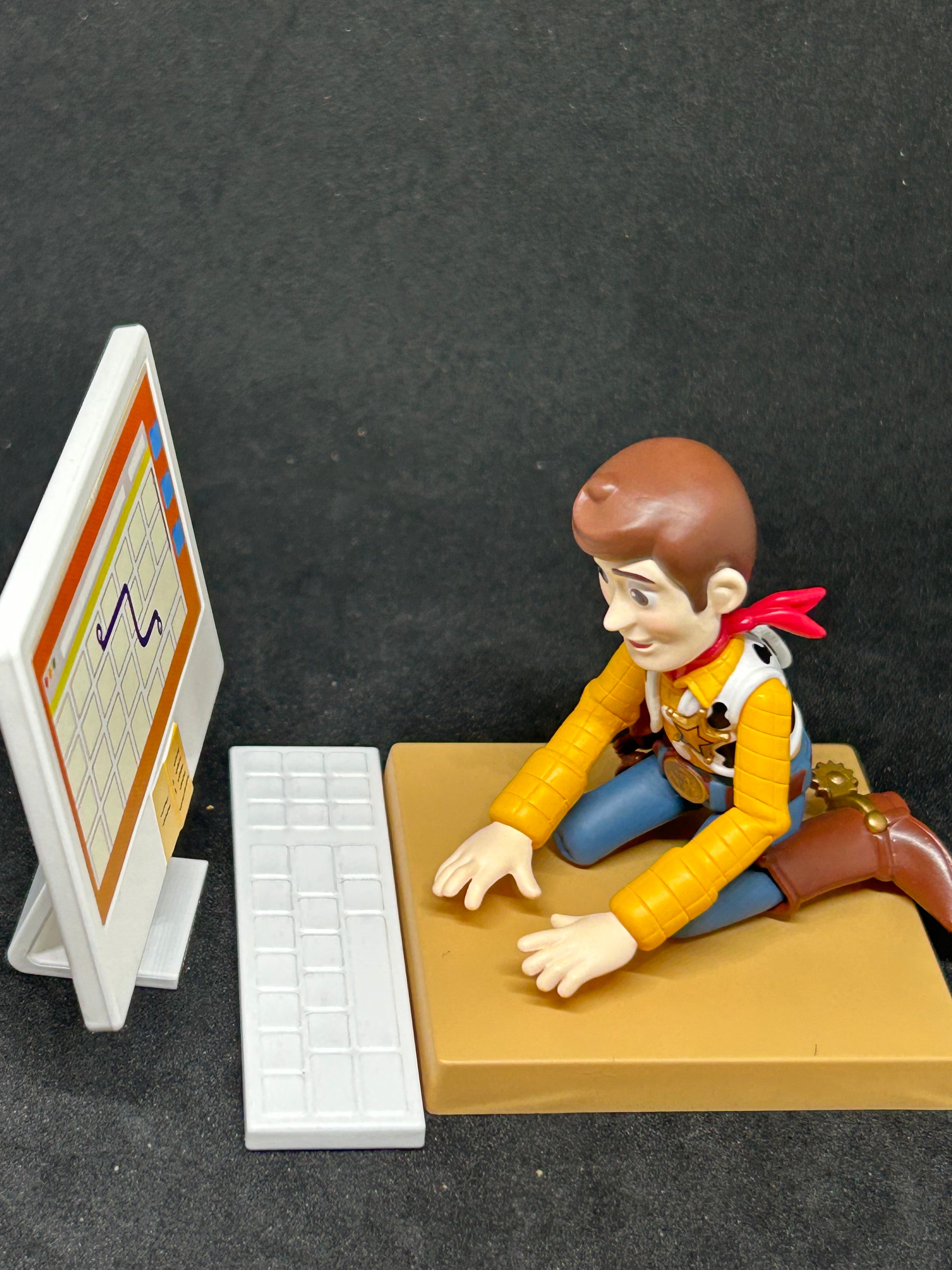 Woody With Computer - Toy Story Sunnyside Adventures